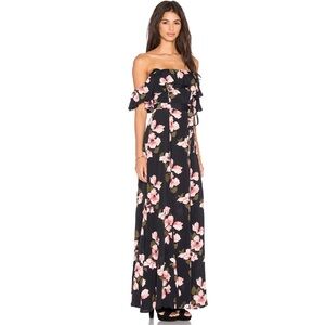 Privacy Please Revolve Petro Off The Shoulder Floral Maxi Dress Size Small (S)